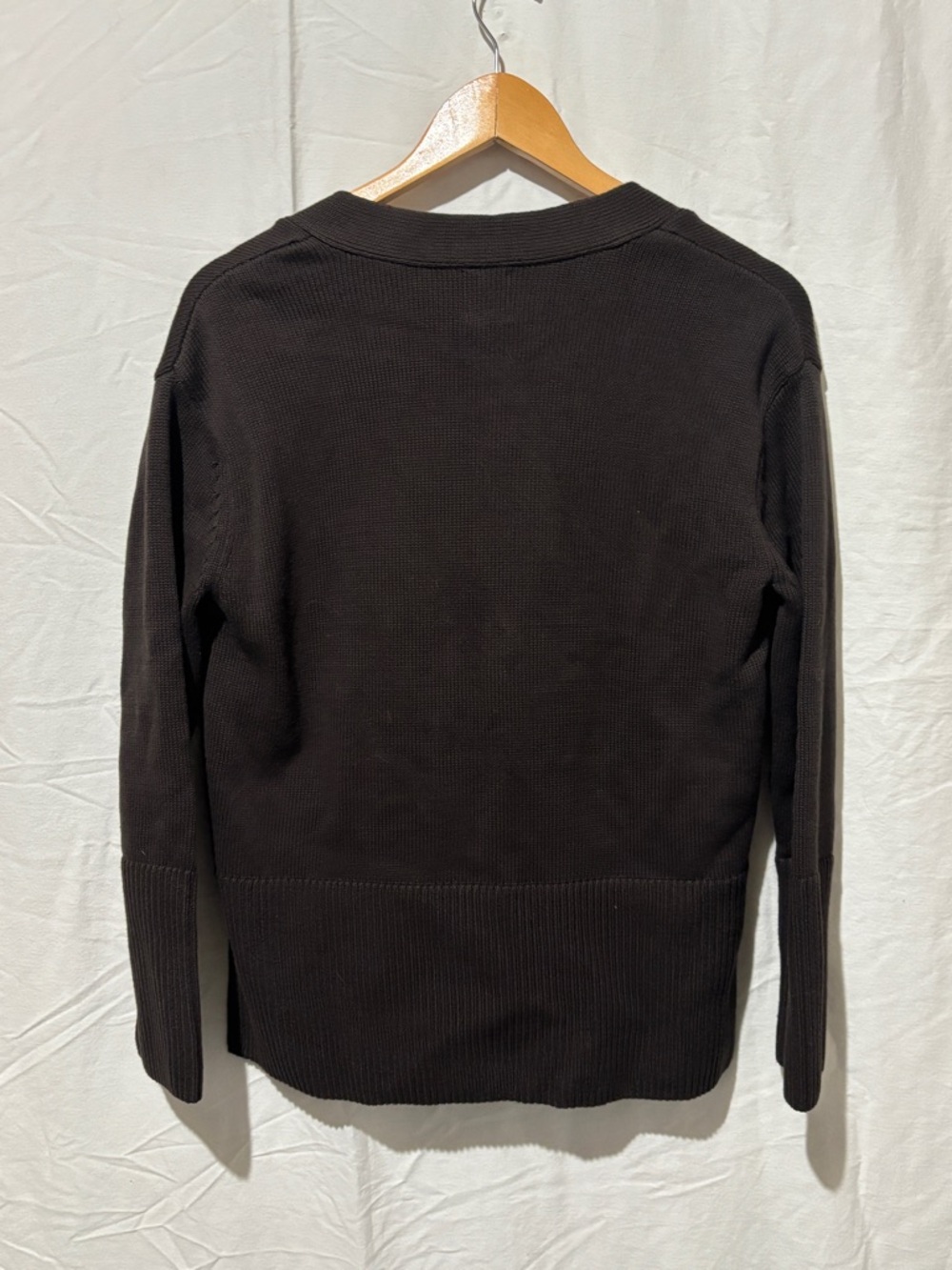 GAP 100% Cotton cardigan in dark brown BMWOT - Picture 7 of 9